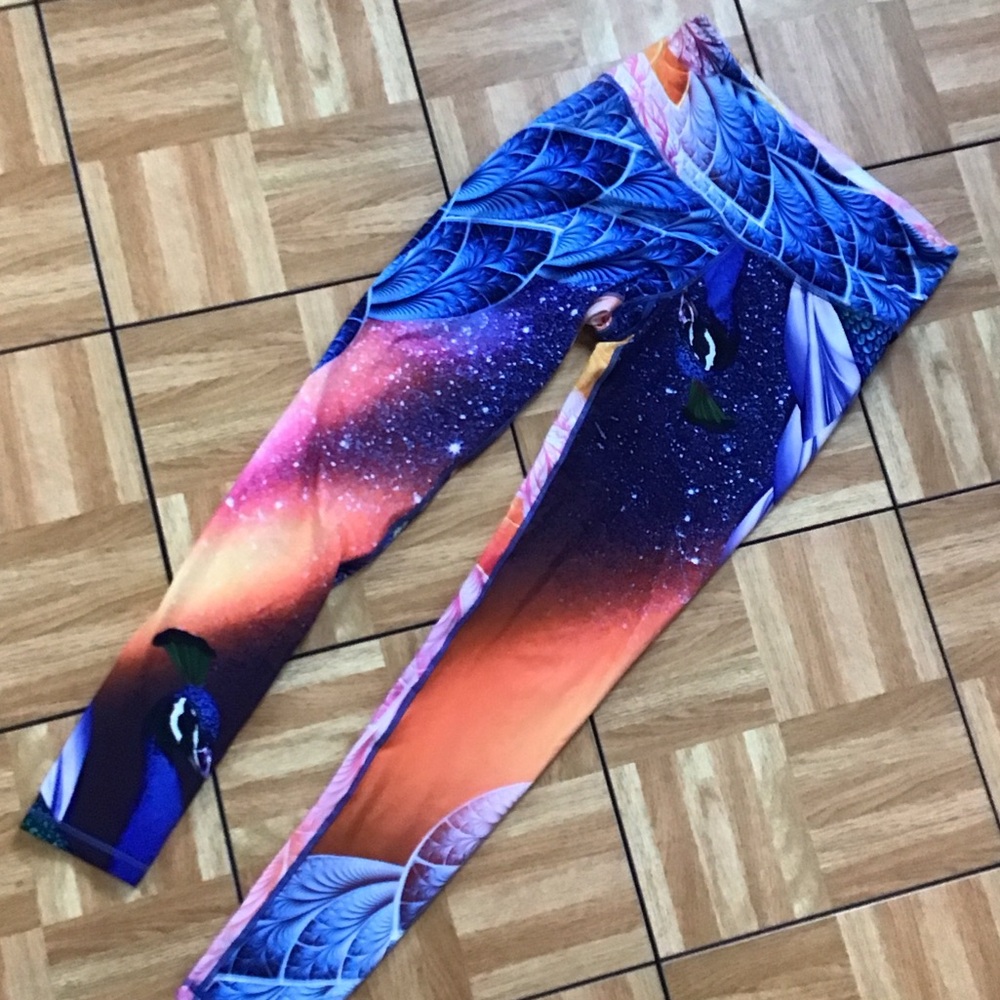Vibrant Galaxy Print Women's Leggings